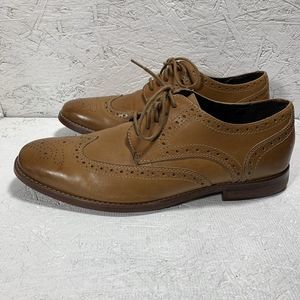 Rockport style purpose blucher brown leather oxford shoes men's 10.5